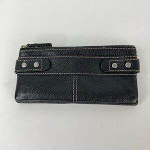 Women's Fossil Wallet VINTAGE  Beige Stitching SOFT  Leather 7 X 4''